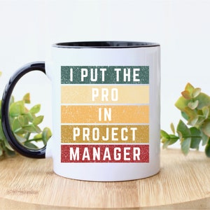 Project Manager Definition Coffee Mug by Radquoteshop