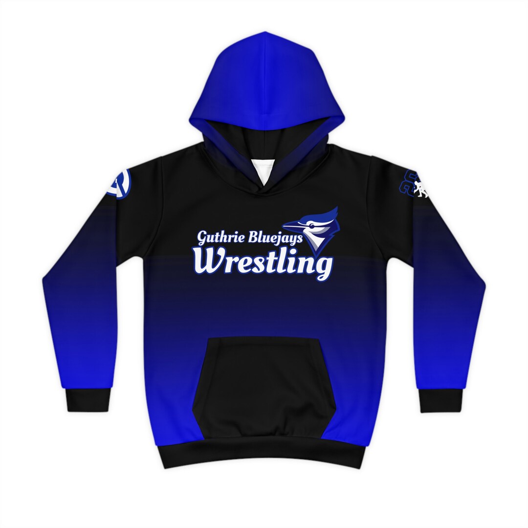 Youth Guthrie Bluejays Wrestling Pullover Hoodie Etsy