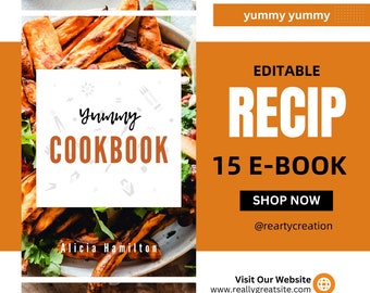 15 E-BOOK EDITABLE For RECIPE !! [high quality]