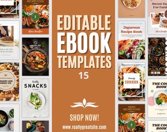 15 EDITABLE E-BOOK For RECIPE!! [high quality]