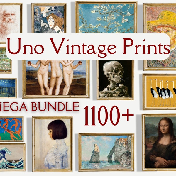 1100+Printable Vintage Art Prints,MEGA BUNDLE!1k+ Printable Art Home Décor-Eclectic Gallery Set Art, Wall Art,Instant Download Printable Art