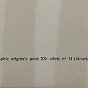 Lithographie Le Corbusier - Édition Mourlot Paris 1970 - Numérotée 375 Ex. - Avec COA Originale