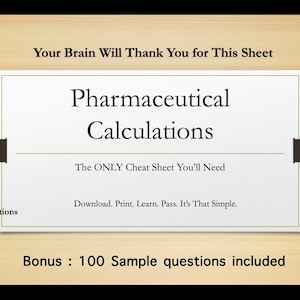 Pharmacy Calculations, Drug-Dose Conversions, Pharmacy Compounding Calculations, NAPLEX Calculations, Pharmacy Math Reference Guide