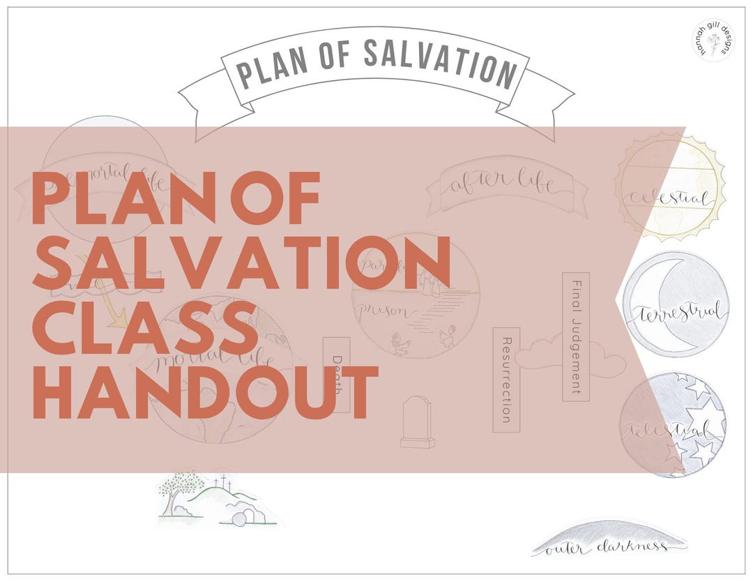LDS Plan of Salvation Class Handout Printable Etsy