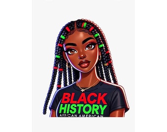 Black History Art Print: Empowering Vertical Poster