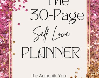 The 30 Day Self-Love Planner| Guide Digital Print