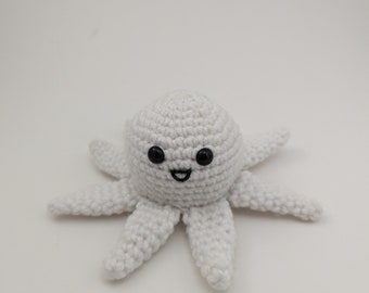 Amigurumi Mini White Octopus Plush