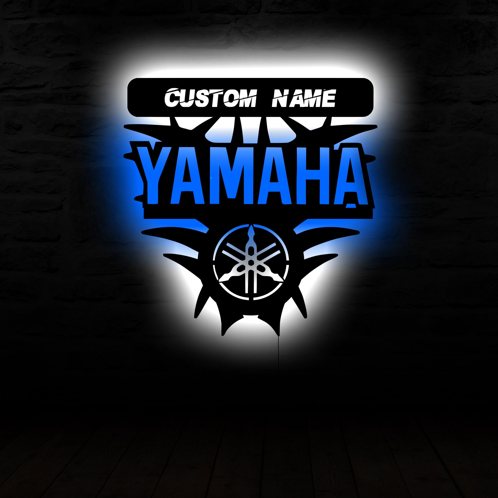 Yamaha Metal Personalized Lighted Wall Decor Sign,yamaha Wall Art