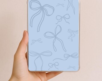 Blue Bow Kindle Insert: Coquette E-Reader Accessory (PDF)