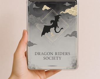 Printable Dragon Rider Kindle Insert, Fantasy Kindle Decor, Romantasy Kindle Paperwhite Background,  Aesthetic Bookish Decor, Reader Gift