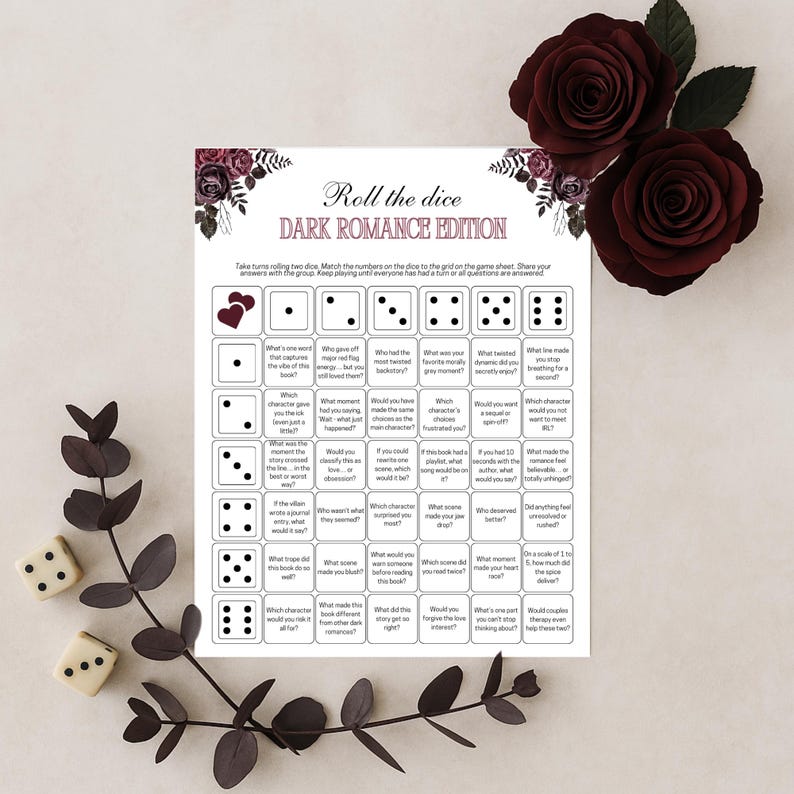 Book Club Discussion Questions Printable, Discussion Prompts, Book Dice ...
