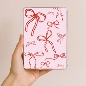 Coquette Kindle Insert: Red Bows, Girly Decor (PDF)