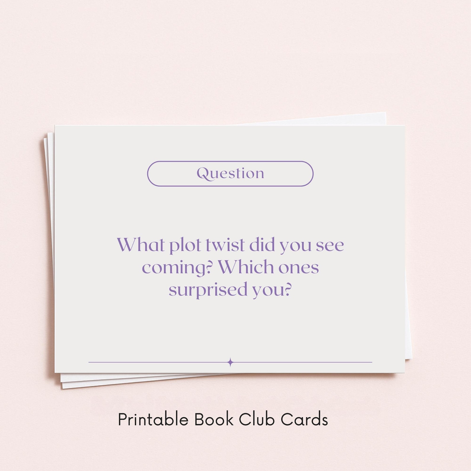 60 Romantasy Book Club Cards | Printable Fantasy Romance Discussion ...