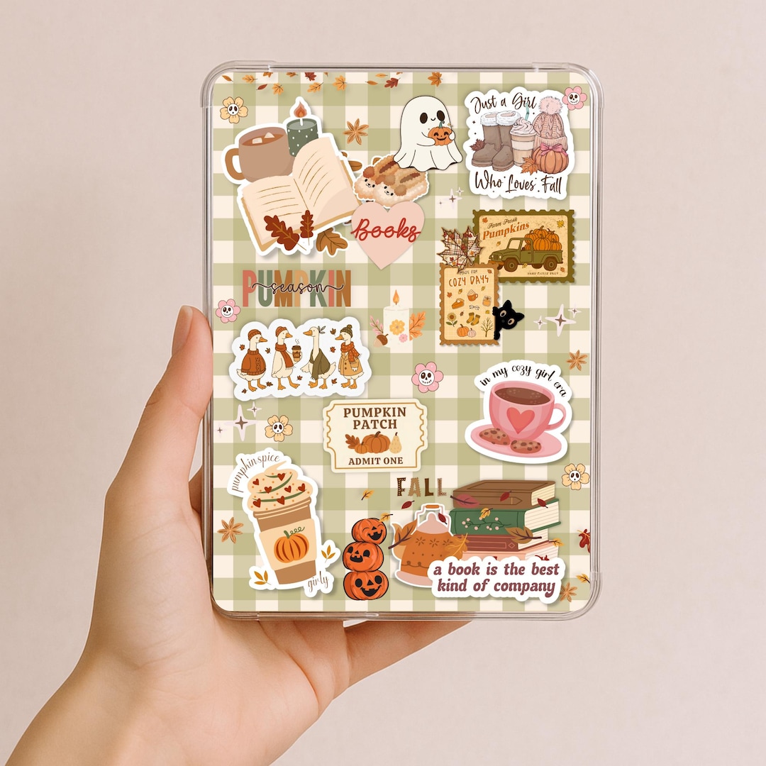 Cozy Autumn Kindle Insert for Clear Case | Fall Printable Kindle Cover ...