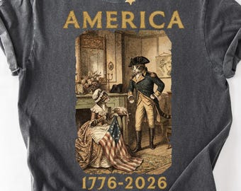 America 250 Shirt 1776-2026 Vintage Patriotic Cat Shirt, Comfort Colors Founding Fathers Cat Tee, Fourth of July Shirt, Betsy Ross Flag