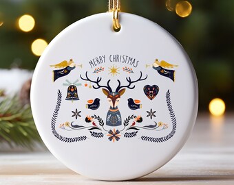 スカンジナビアのクリスマスオーナメント、フォークアート