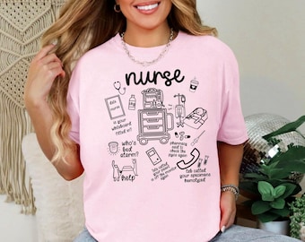 Comfort Colors Funny Nurse Shirt Nurse Humor Gift for Nurses Sarcastic Nurse T-Shirt Nurse Meme Shirt Nurse Gift Funny Nurse Sayings Tee