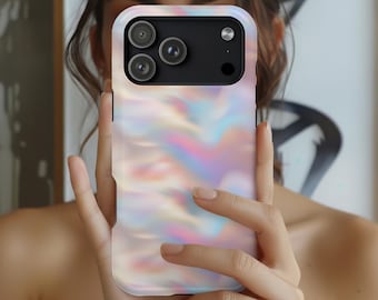 Funda para iPhone de nácar, funda iridiscente de concha de abulón, funda protectora para iPhone, regalo para ella (iPhone 17)