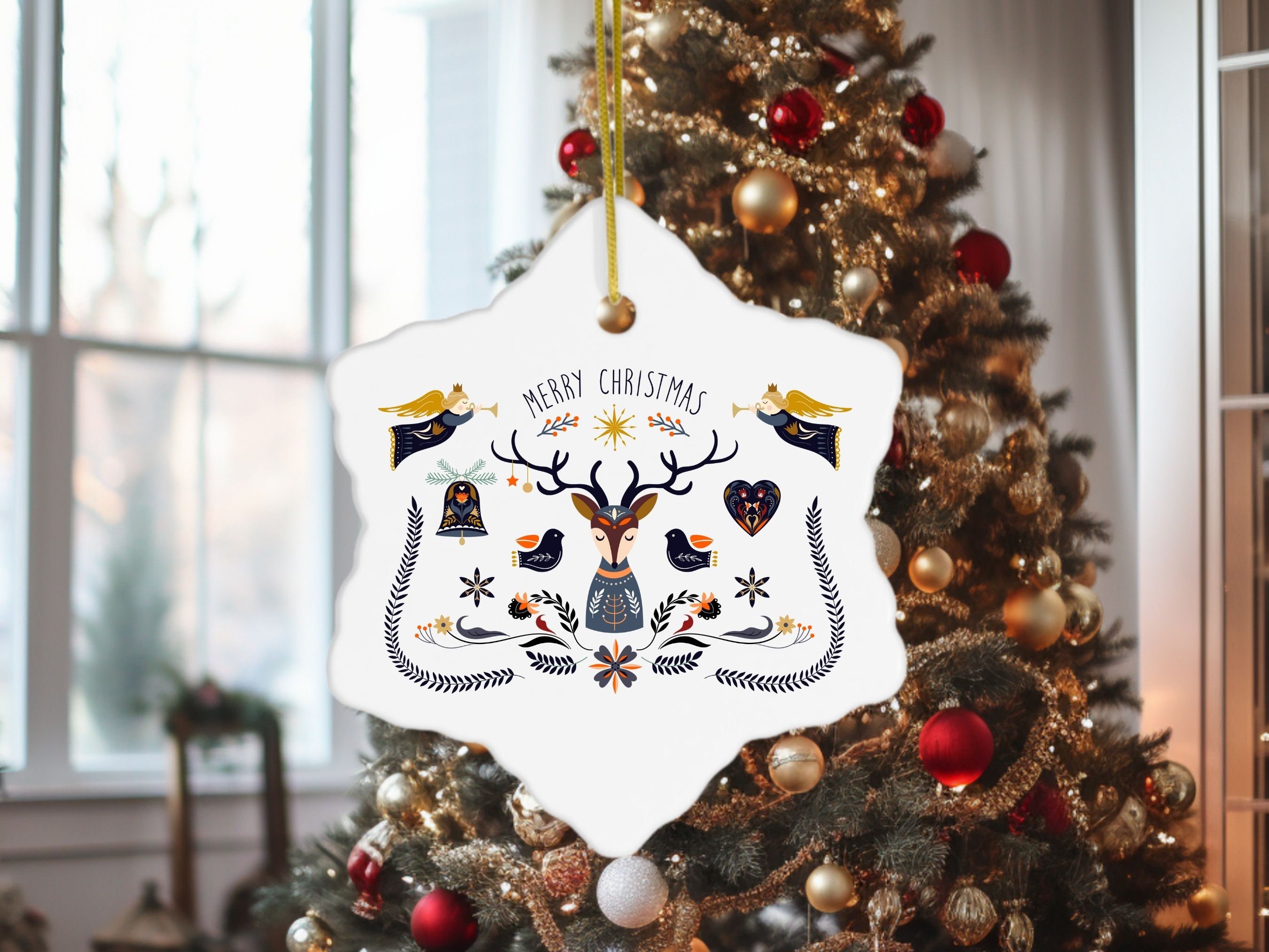 スカンジナビアのクリスマスオーナメント、フォークアート