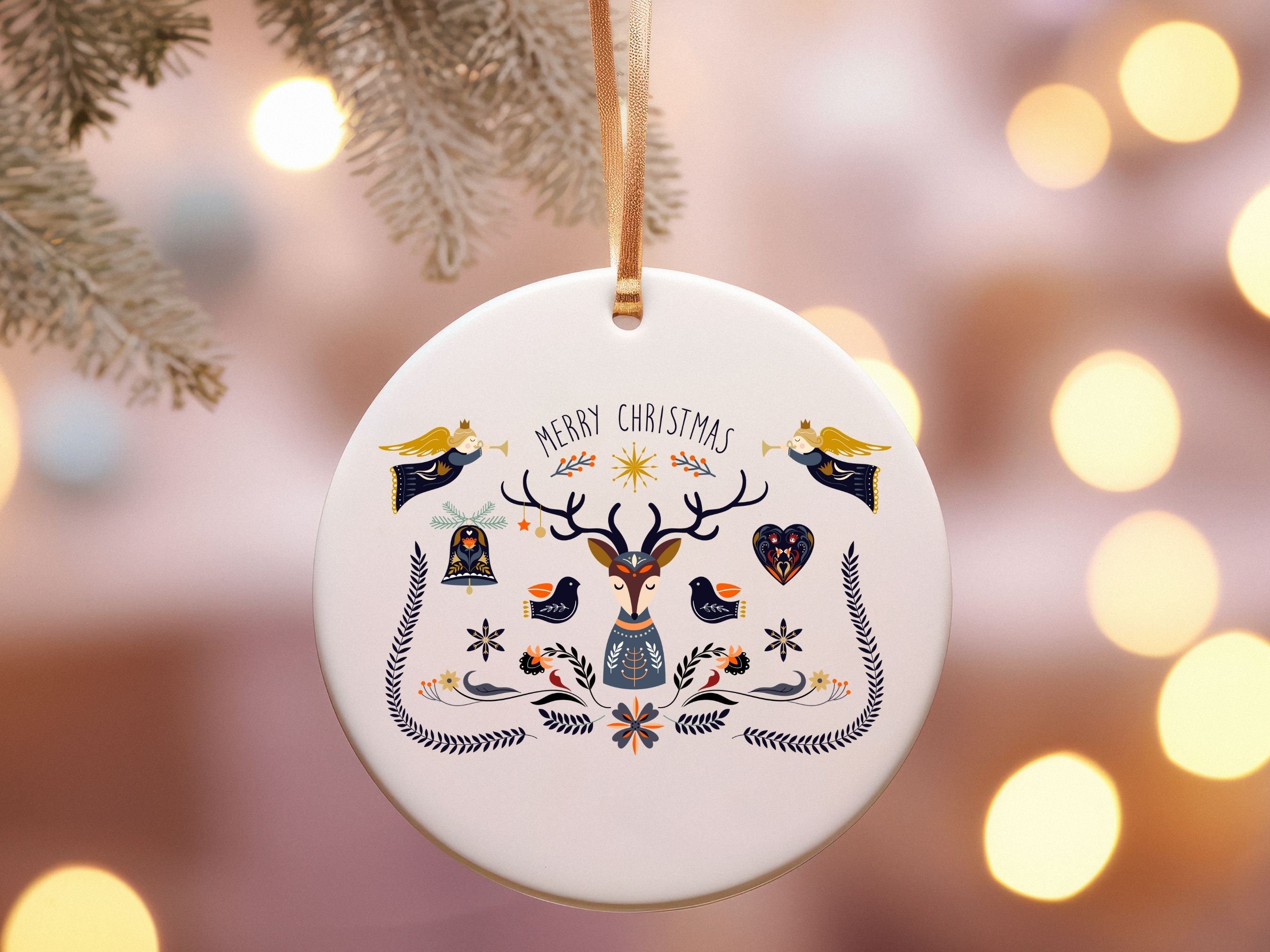 スカンジナビアのクリスマスオーナメント、フォークアート