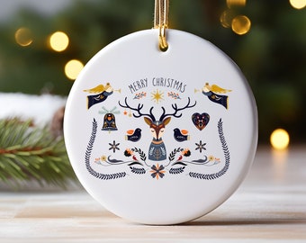 スカンジナビアのクリスマスオーナメント、フォークアート