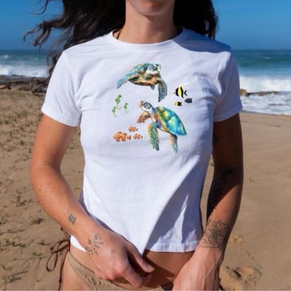 Baby Sea Turtles Vintage Beach Tee Baby Sea Turtles Vintage Beach Tee