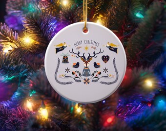 スカンジナビアのクリスマスオーナメント、フォークアート