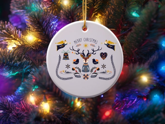 スカンジナビアのクリスマスオーナメント、フォークアート