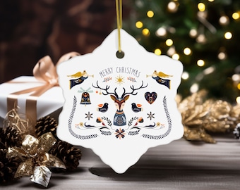 スカンジナビアのクリスマスオーナメント、フォークアート