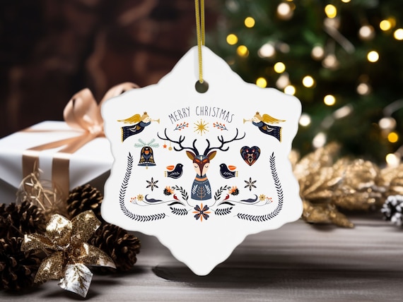 スカンジナビアのクリスマスオーナメント、フォークアート