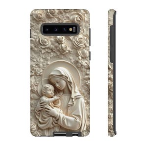 Mother Mary Holding Baby Jesus Phone Case, Christian Phone Case, Catholic Phone Case, iPhone 15 and more, Google Pixel, Samsung Phone Cases image 9