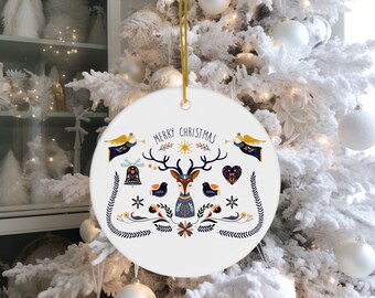 スカンジナビアのクリスマスオーナメント、フォークアート