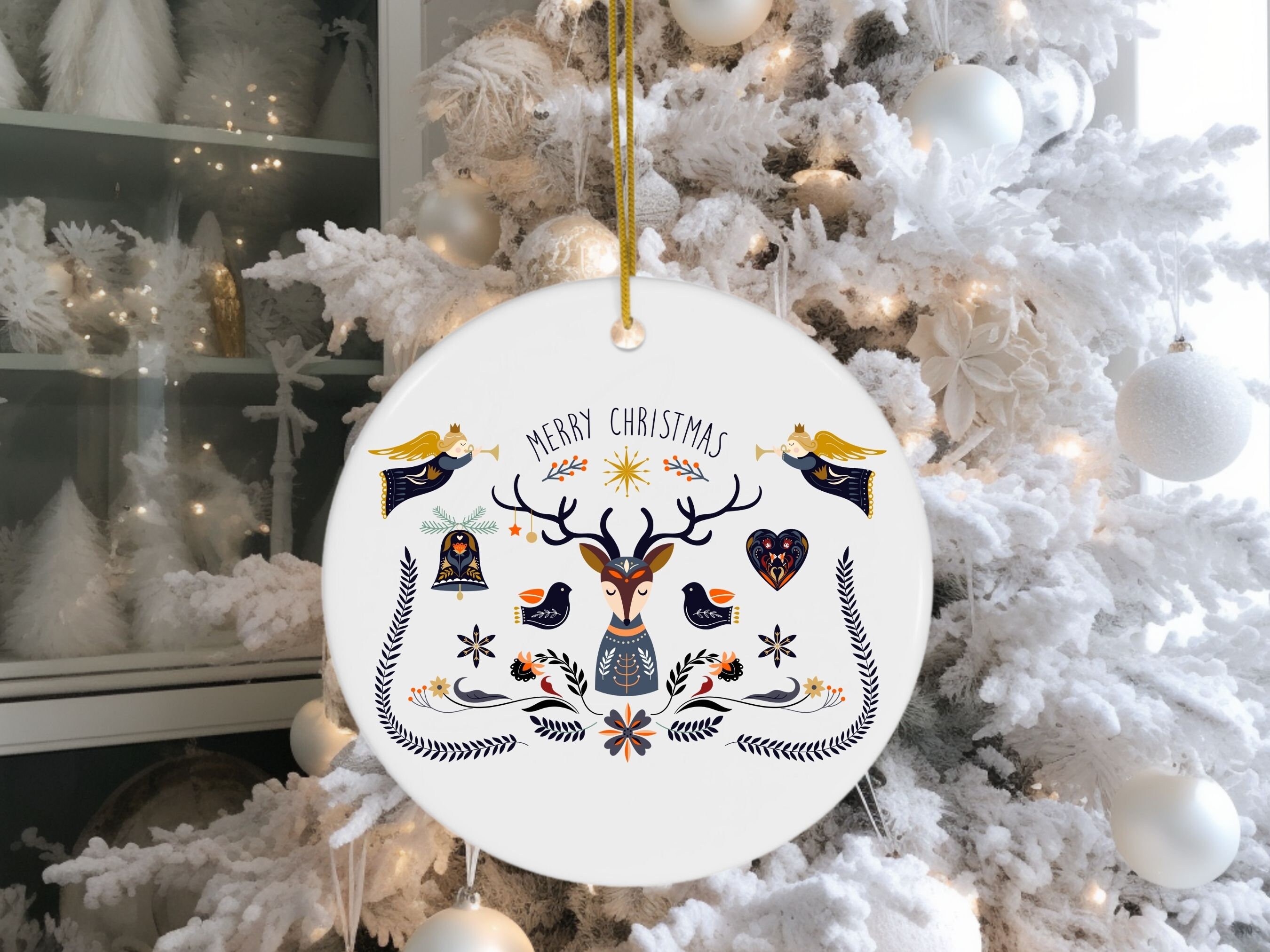 スカンジナビアのクリスマスオーナメント、フォークアート