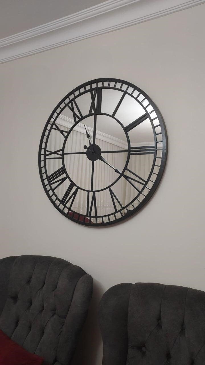 Amazon leike large wall clock 24 silent nonticking battery
