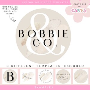 CANVA logo template, editable logo, logo design, logo, branding