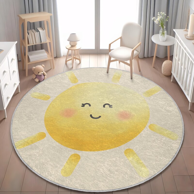 Sunshine Rug Playroom Rug - Etsy