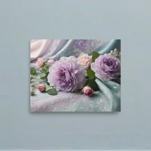 Poster &quot;Flower Magic&quot; – Roses in Pastel | Feminine wall decoration for bedrooms and living rooms