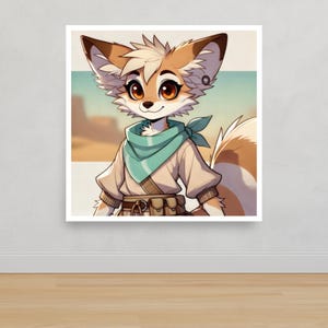 Poster Fenek Fox – Spirito magico del deserto per camerette, sale giochi e appassionati di fantasy