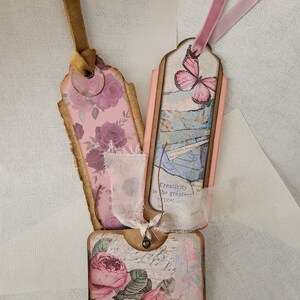 Shabby Chic Journal Vintage Folio Kit Handmade Paper Collection Creative Journaling Supplies Decorative Elements Floral Design Pattern Memory Keeping Materials Scrapbook Making Essentials Journal Decoration Pieces Vintage Style Pages