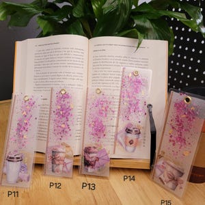 Custom Bookmarks Handmade glittery  Vintage Reader Gift girl Birthday Present Book Enthusiast Literature Accessory Page Marker Decorative