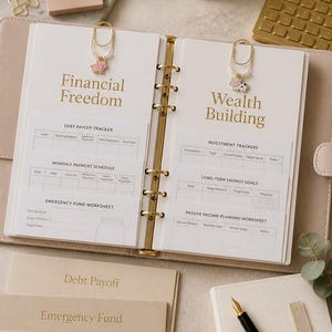Budgetplanerare Tillbehör Kontantfyllning Pärmklämmor Söta Kontorsmaterial Ekonomi Bokmärken Skuldbetalning Sparande Utmaning Pengar Sparande
