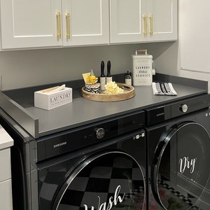 Countertop for front-loading Washer and Dryer, Comes with non-slip pads, Laundry Guard, Made with Sustainably Sourced Materials