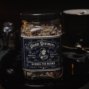 Dark Divinity Herbal Tea | Dark Goddess | Ritual Tea | Shadow Work | Dark Feminine | Hekate | Lilith | Goth Witch | Witchcraft