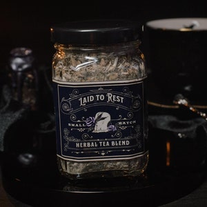 Laid to Rest Herbal Tea | Anxiety Relief | Ritual Tea | Calming | Relaxation | Stress Relief | Banish Negative Thoughts | Goth Witch