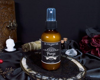 Purge Magick Mist | Energy Cleansing | Witchcraft | Purification | Banishment | Ritual Mist | House Cleansing | Goth Fragrance