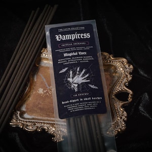 Vampiress Incense | Seduction | Witchcraft | Attraction | Glamour Magick | Beauty | Ritual Incense | Spell Incense | Goth Witch