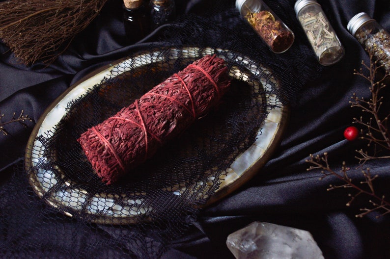 Dragon's Blood Sage Smoke Bundle Mountain Sage Protection Energy Cleansing Ritual Witchcraft Witchcraft Supplies image 2