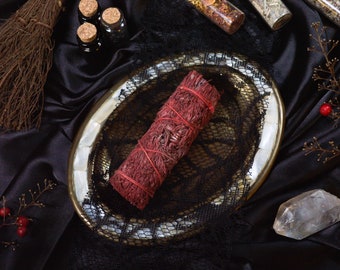 Dragon's Blood Sage Smoke Bundle | Mountain Sage | Protection | Energy Cleansing | Ritual | Witchcraft | Witchcraft Supplies