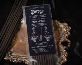 Purge Incense | Energy Cleansing | Witchcraft | Purification | Banishment | Ritual Incense | House Cleansing | Goth Witch