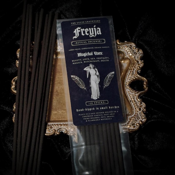 Freyja Incense | Norse Goddess | Beauty | Love | Magick | Death | Fertility | Witchcraft | Devotion | Offering | Freya